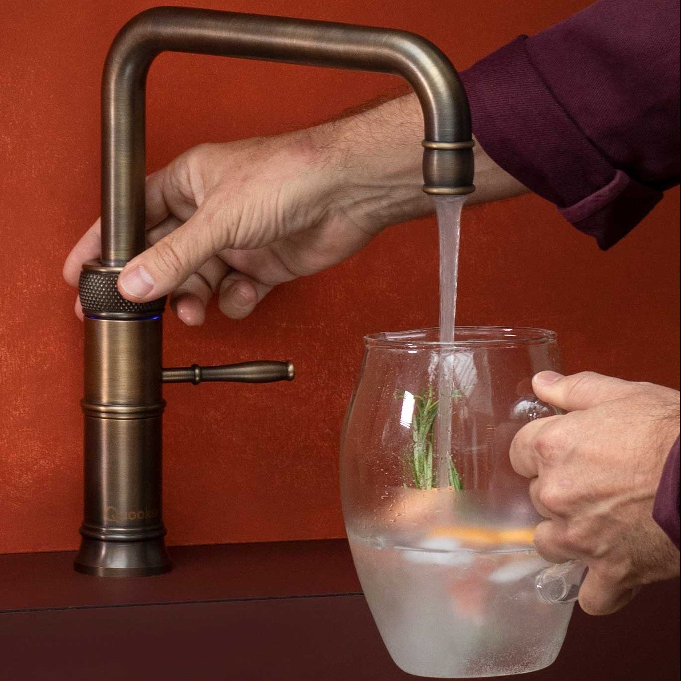 Grifo quooker con agua con gas inmediata