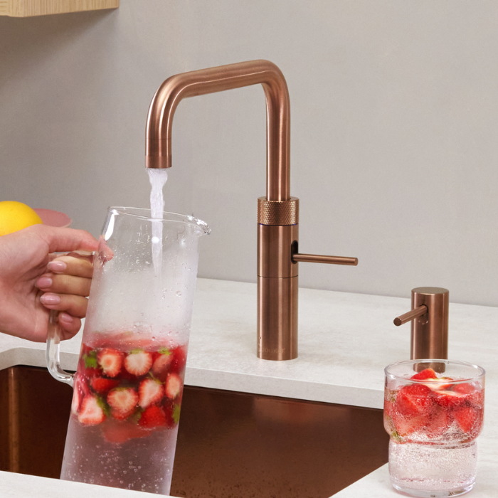 Grifo quooker con agua con gas fría inmediata
